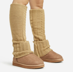 long brown socks with brown boots