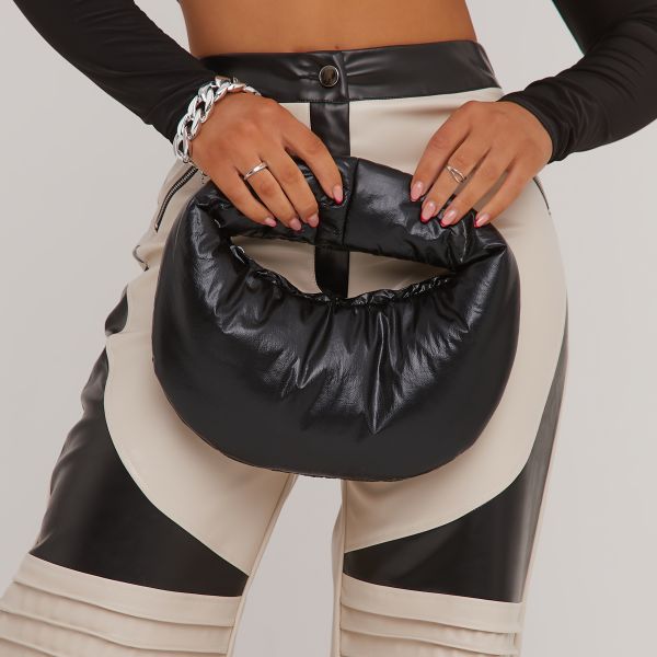 Veda Padded Detail Grab Bag In Black Nylon, Women’s Size UK One Size