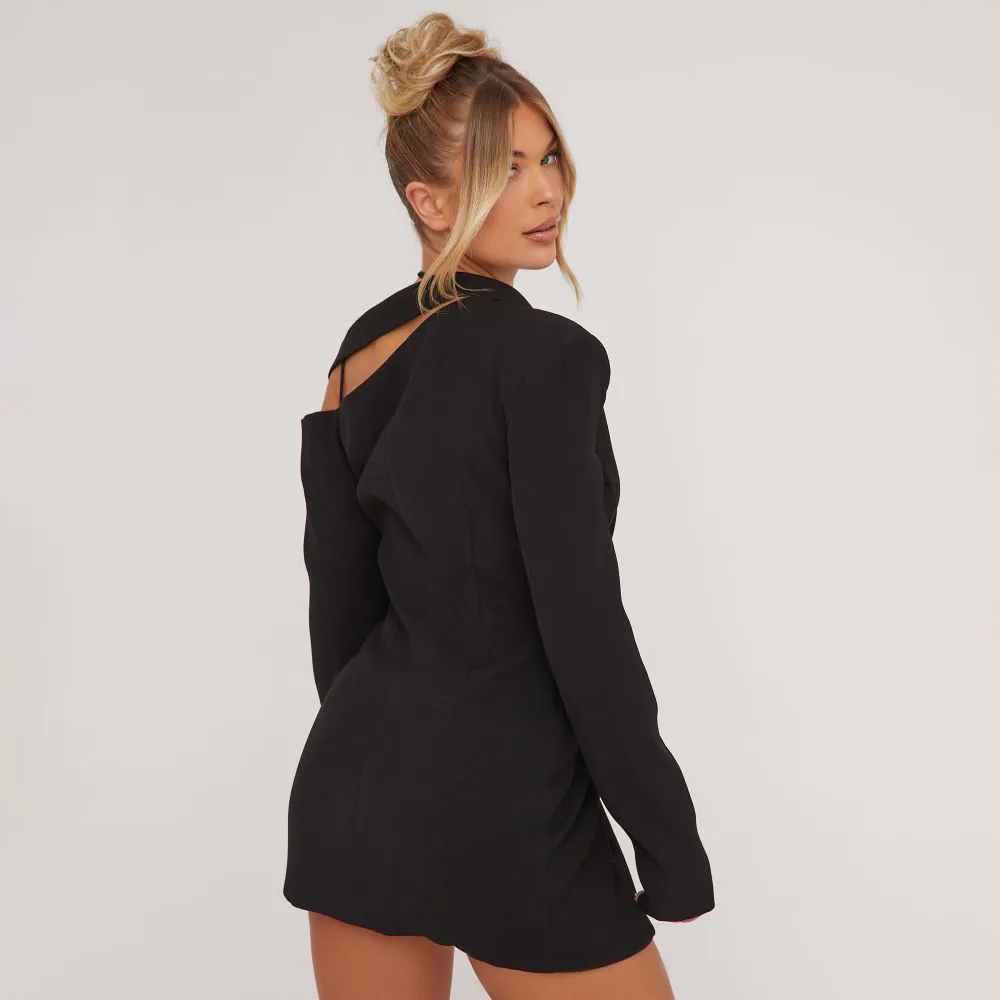 Costume Tailleur Femme Le Suit Noir Manches Longues Taille 12 - Neuf Avec étiquettes