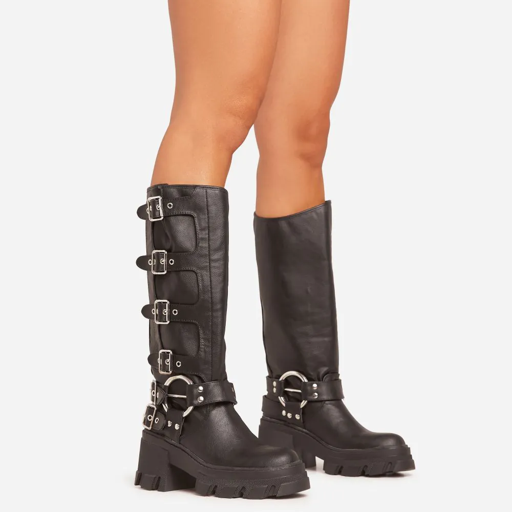 Buckle biker boots on sale