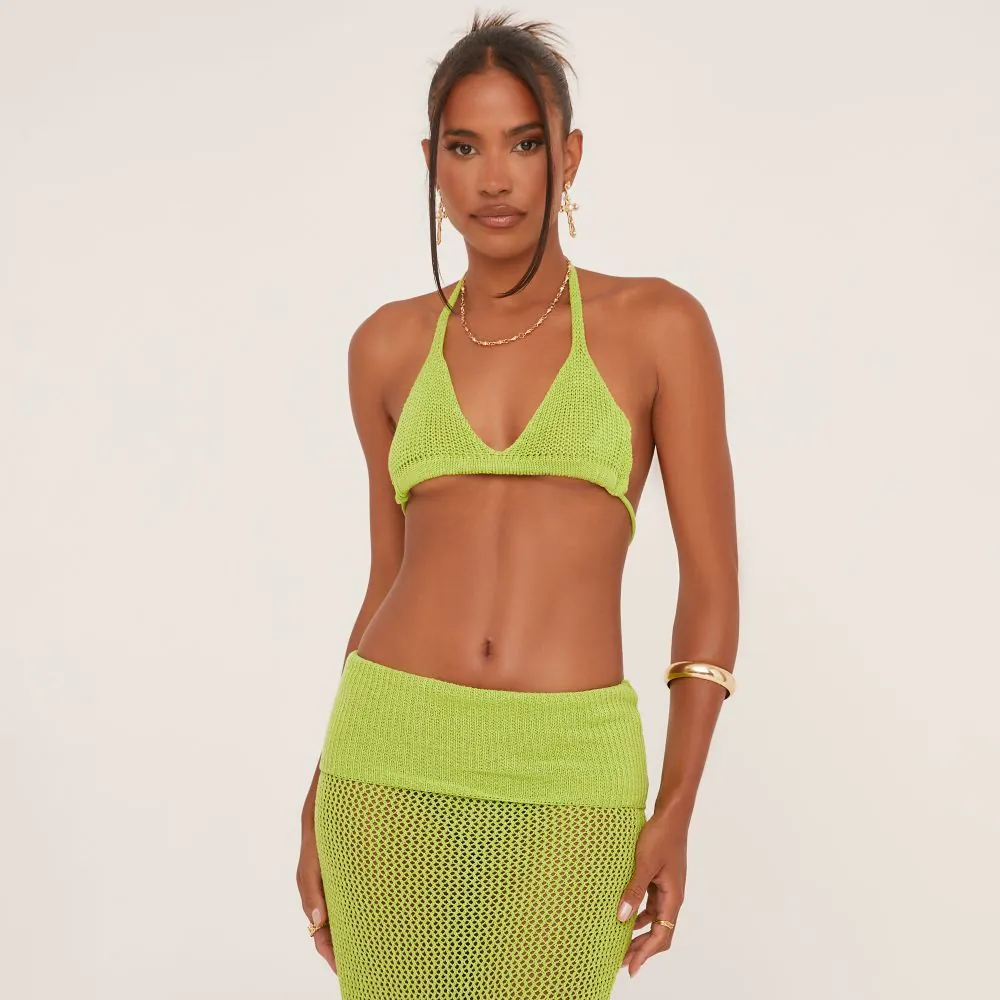 Petite Crop Top En Maille Tricot Côtelée Chocolat | Petite | PLT FR