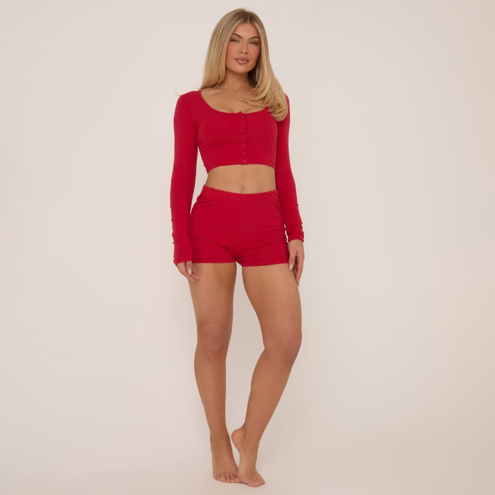 Women's Cotton Scoop Neck Crop Top – Short Sleeve Basic Shirt, 95% Cotton 5% Spandex, Medium - View #4