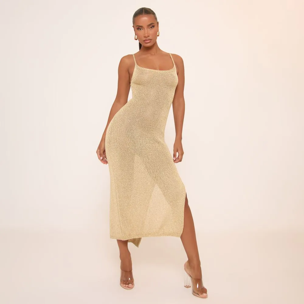 gold sequin sweater dress Twinkle And Shine Sequin Dress In Gold