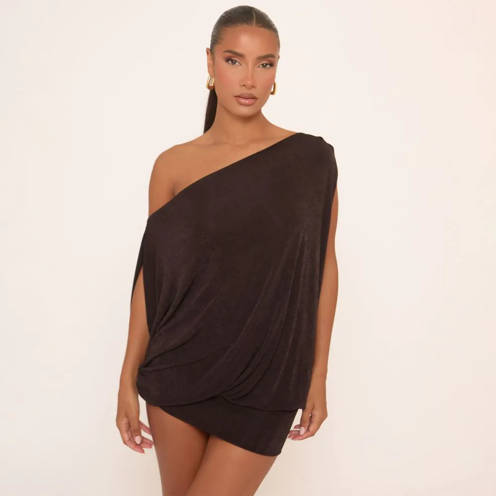 sachin and babi light blue dress Black Off the Shoulder Dresses main image 1